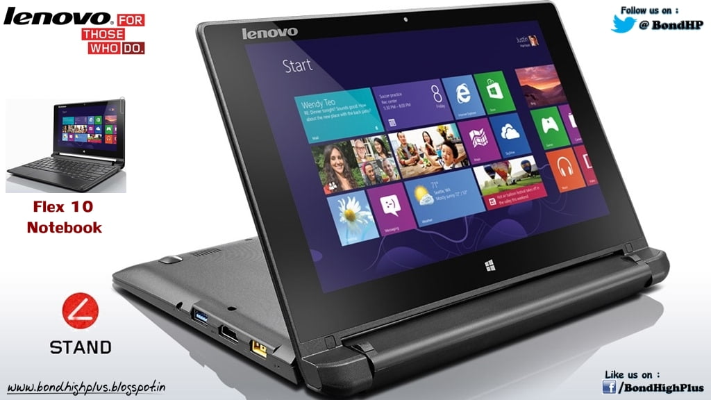 | Flex 10 Notebook Launched by Lenovo | Bond High Plus