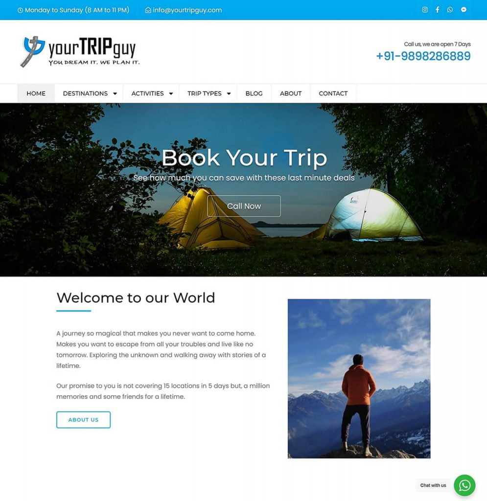yourTRIPguy Full view | Improve Website Speed: Case Study of yourtripguy.com | Bond High Plus